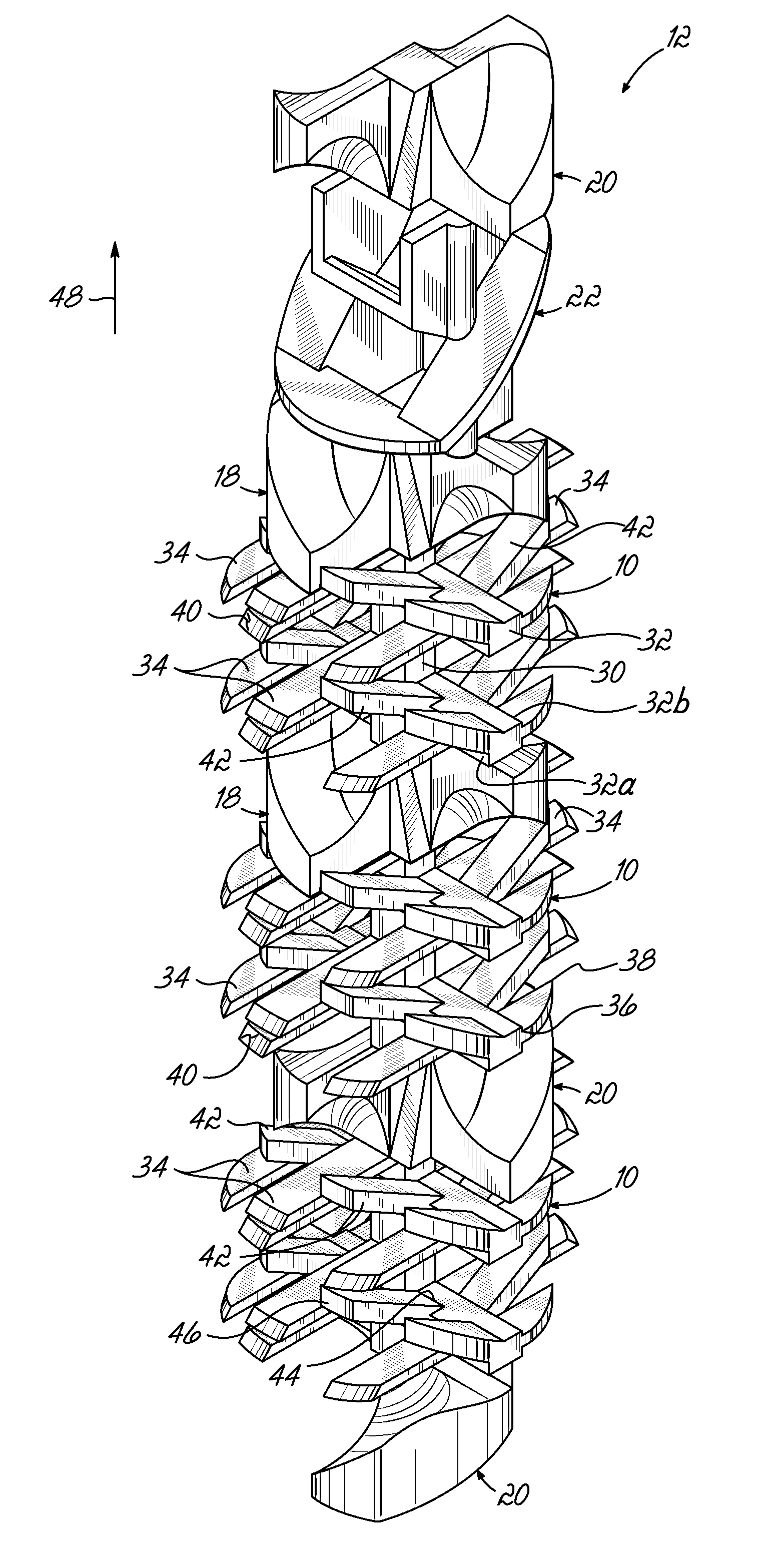 Reconfigurable mixing baffle for static mixer and method for making a static mixer