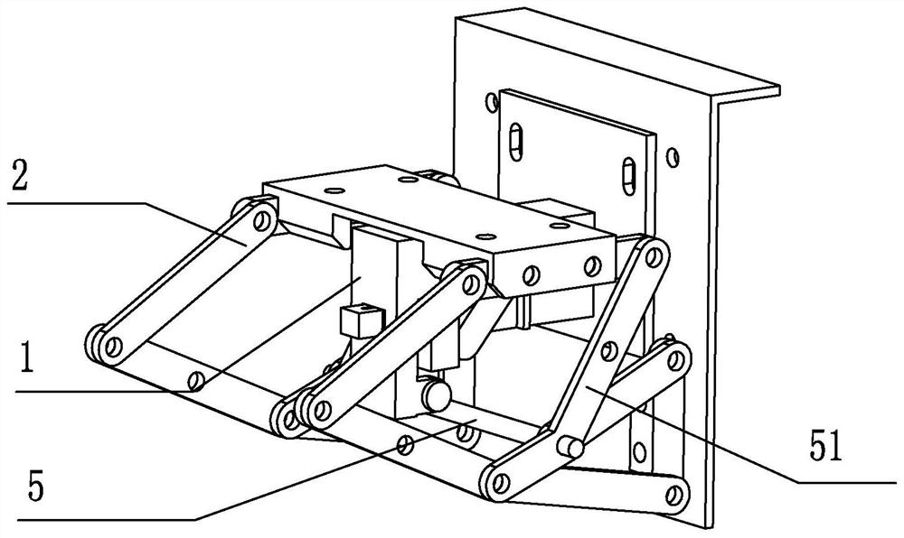 Locking mechanism of movable connecting piece and application thereof