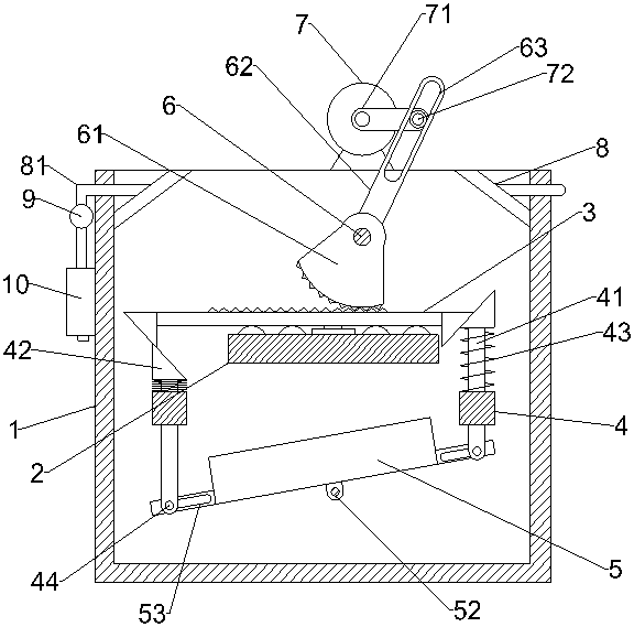 Dustproof sieving device for powder material for chemical experiment