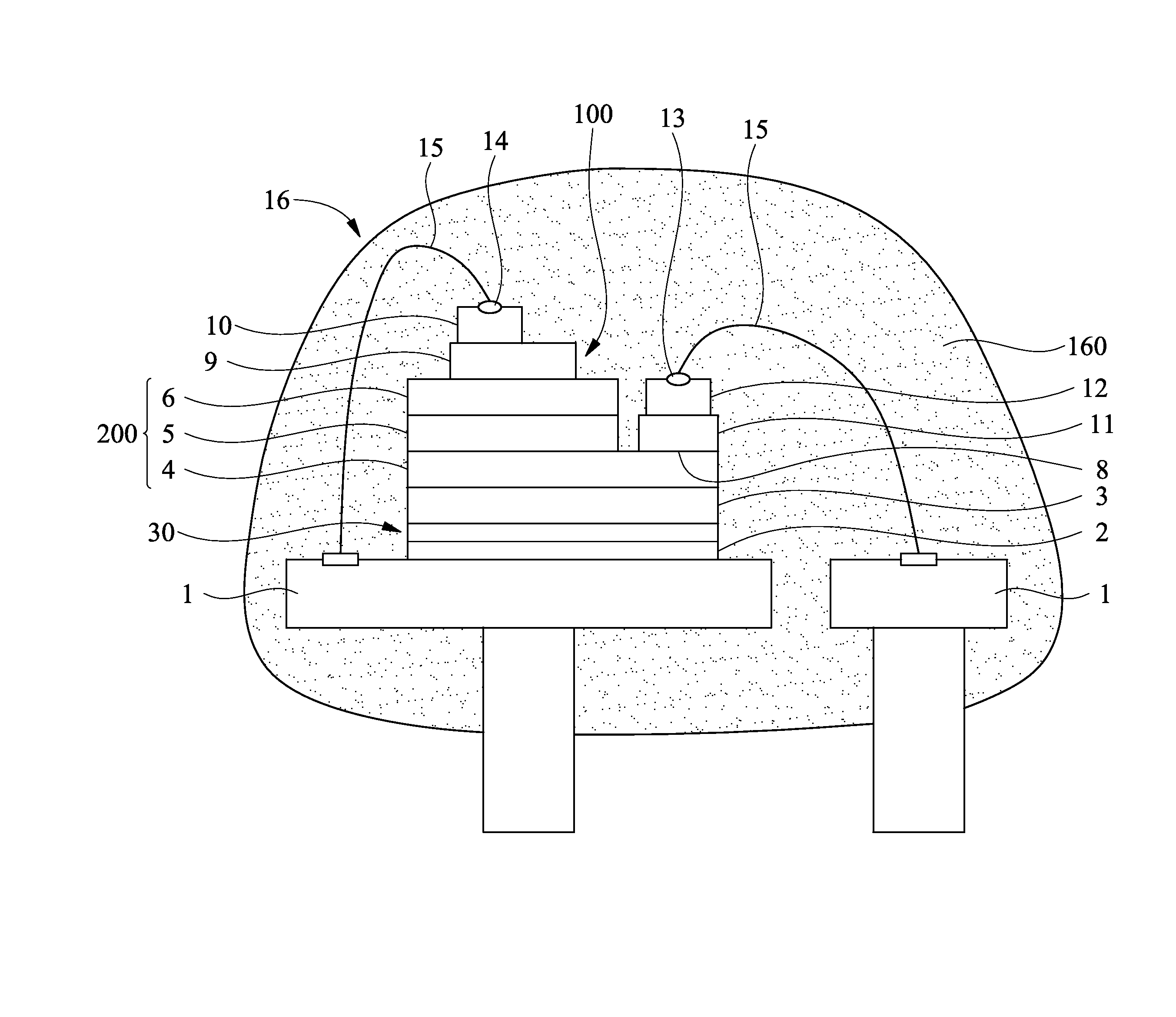 Light-emitting Device Capable of Producing White Light And Light Mixing Method For Producing White Light With Same