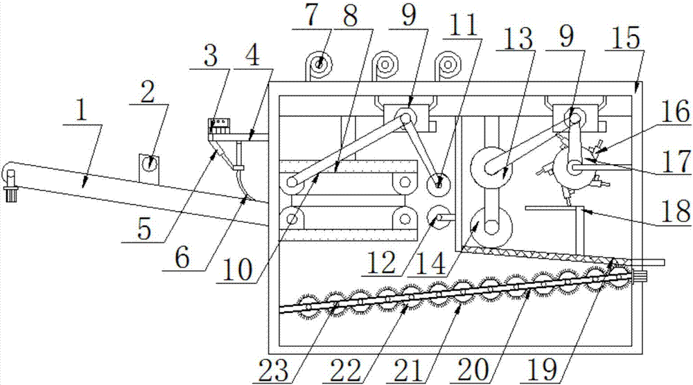 Corn stalk peel and core separator