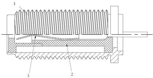 Reed-type radio frequency coaxial connector