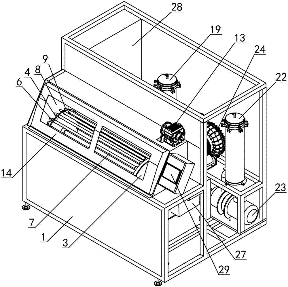 Drum structure of hydraulic pipe cleaning machine