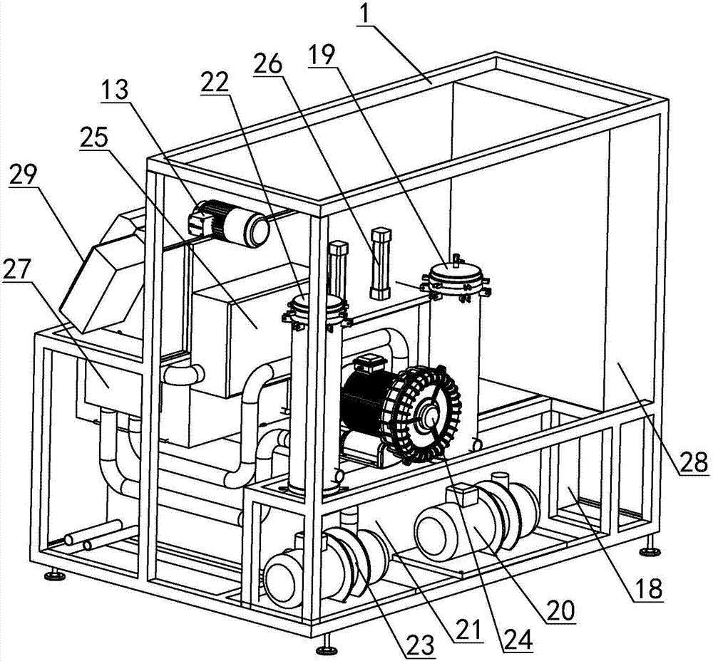 Drum structure of hydraulic pipe cleaning machine