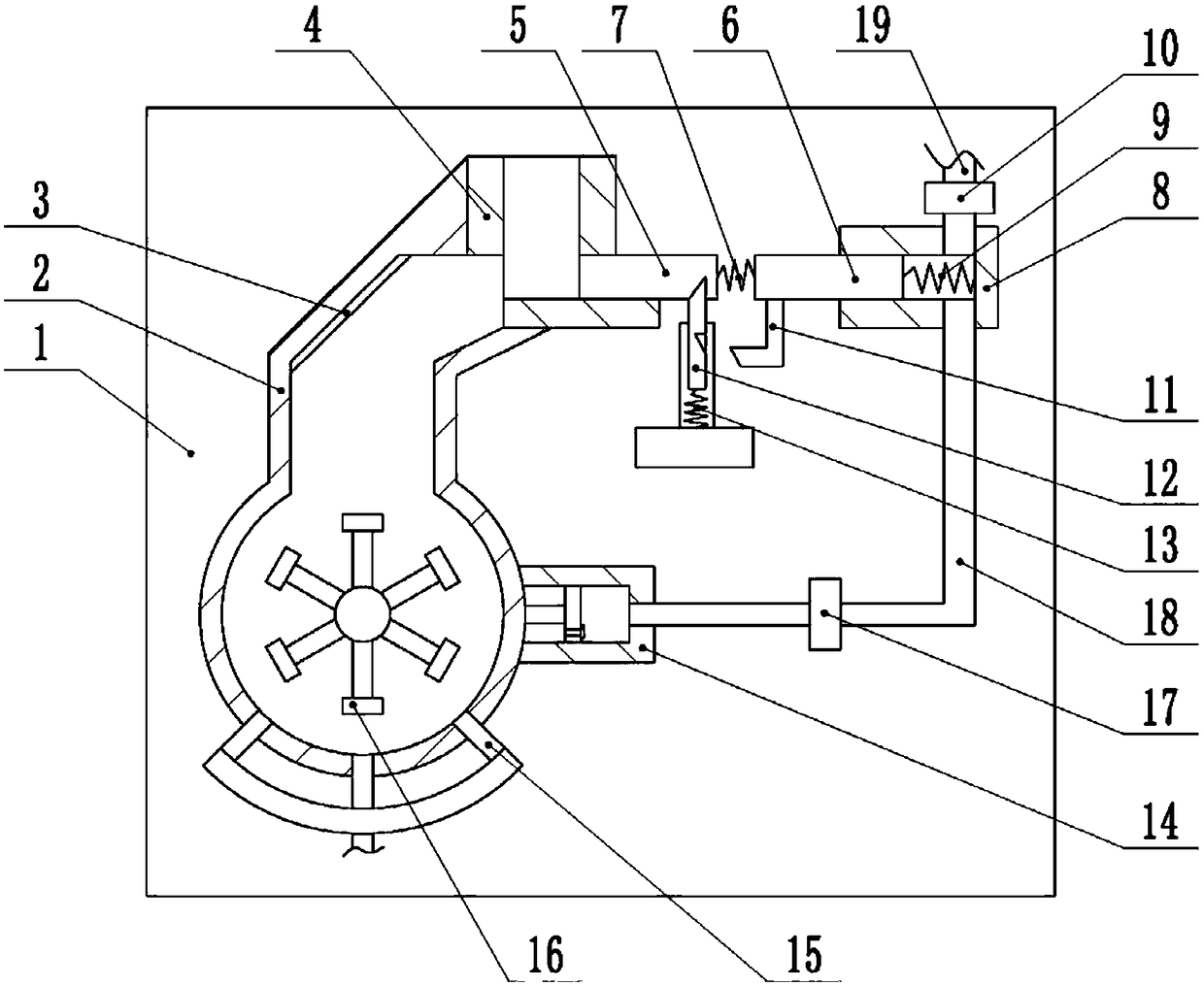 Crusher for waste plastics