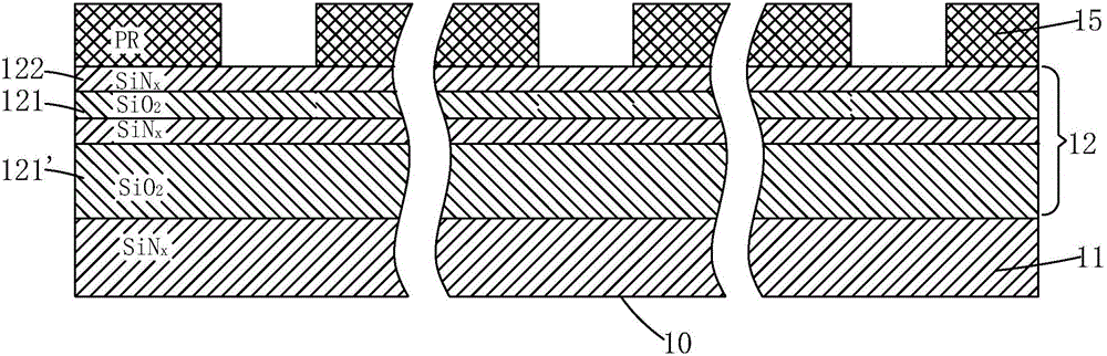 Etching method for laminated inorganic membrane