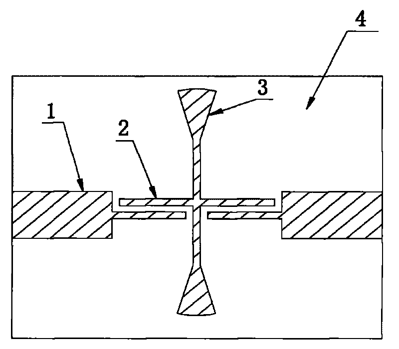 Microstrip bandpass filter with sector open-circuit structure