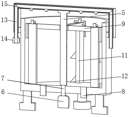 Self-cleaning concrete stirring device