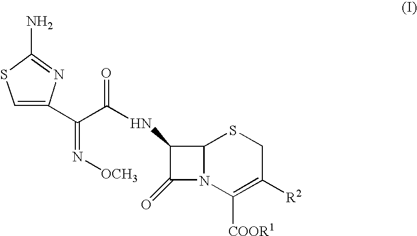 Process for preparing cephalosporins with salified intermediate