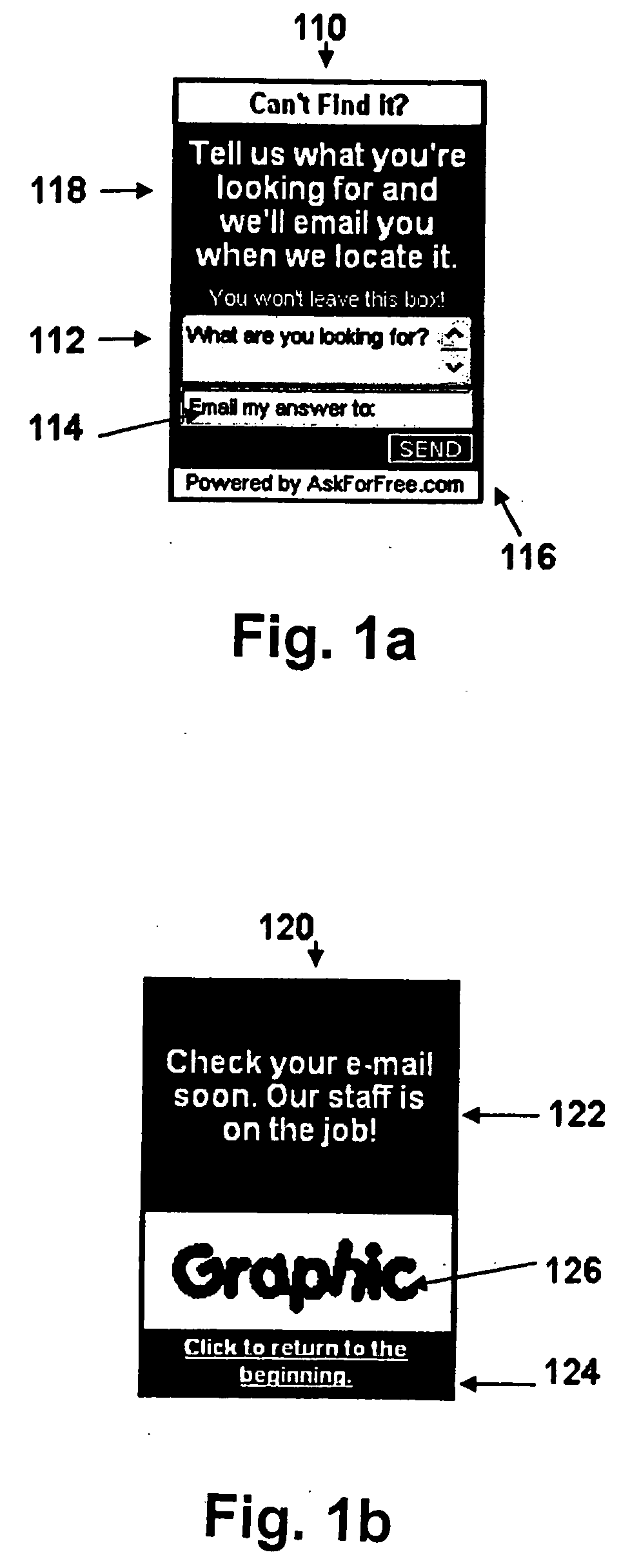 Changeable display components in an internet Web page