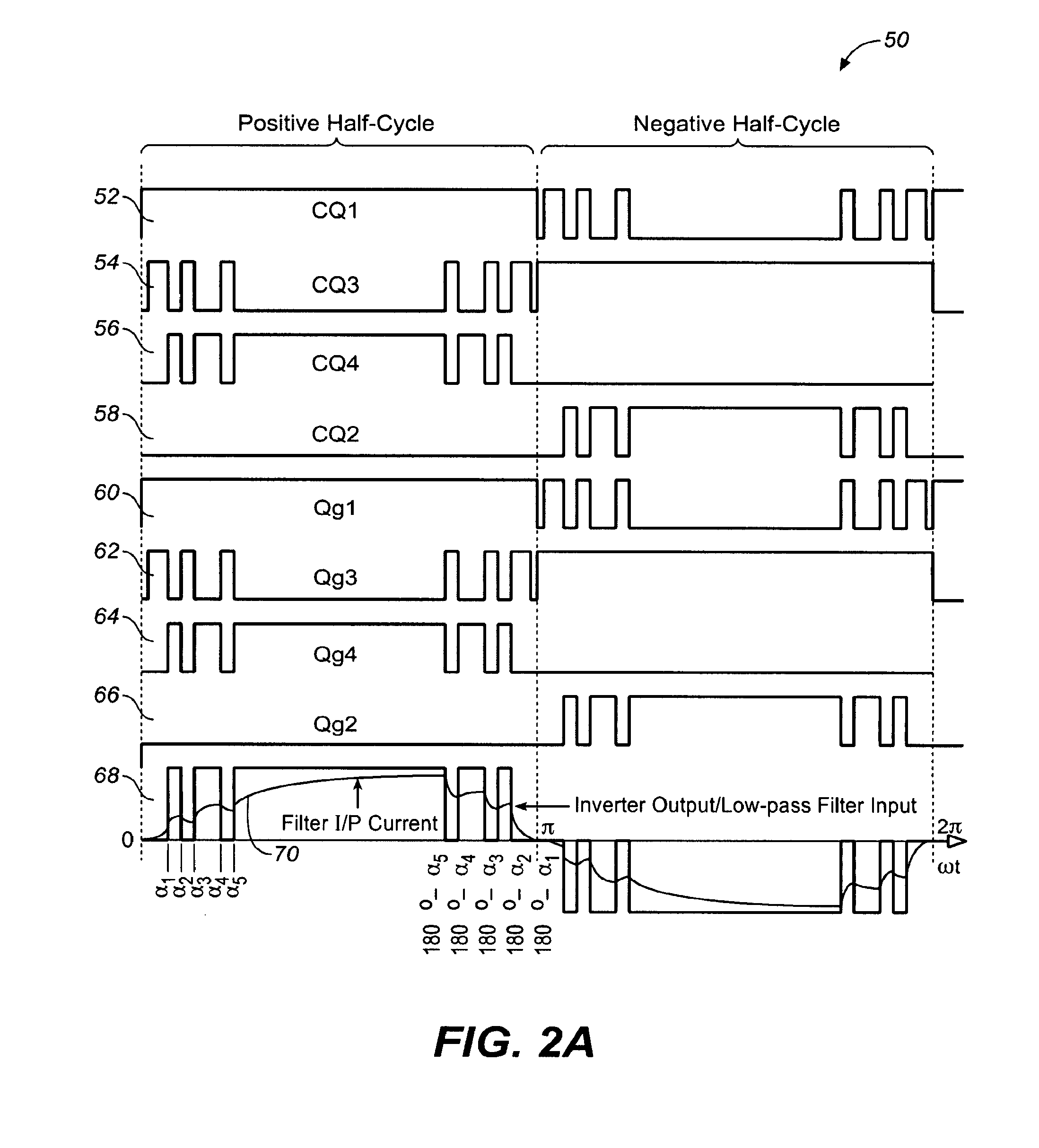 Power converter with current vector controlled dead time