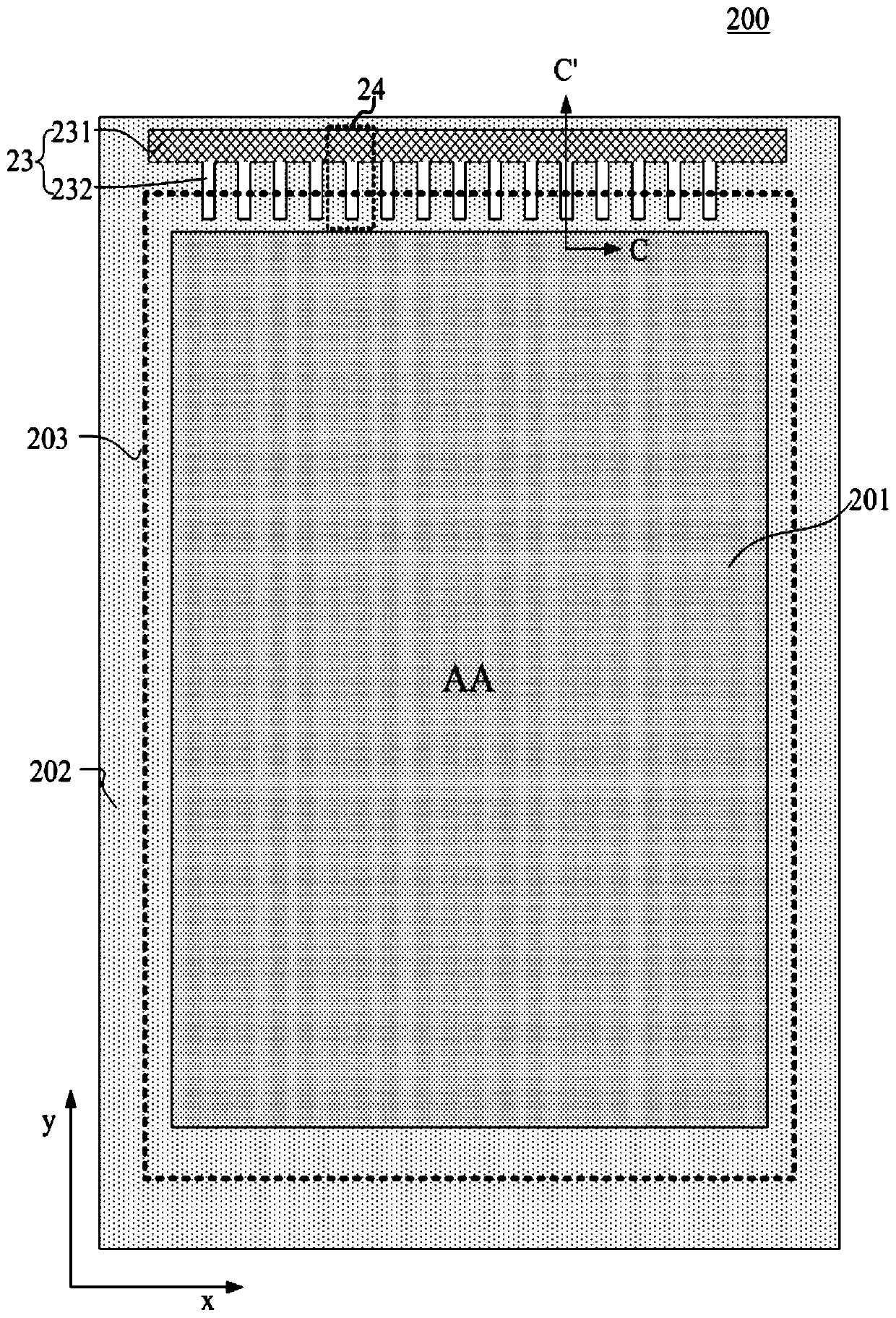 Substrate and liquid crystal display panel including same