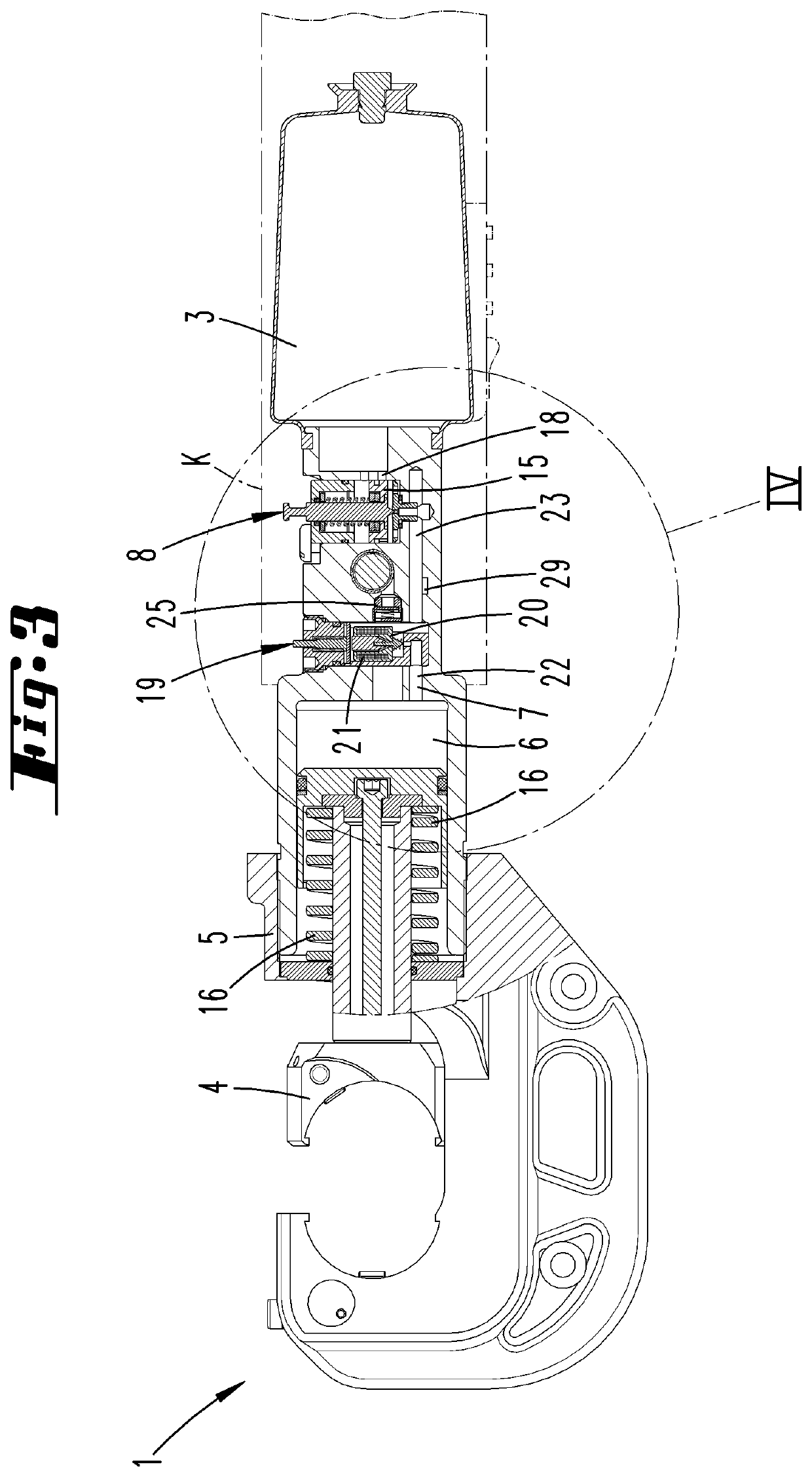 Method for operating a hydraulically operated handheld device, and hydraulically operated handheld device