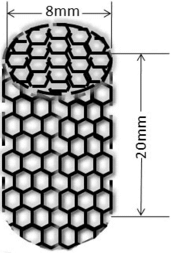 Compound porous beta-TCP (tertiary calcium phosphate) titanium alloy human astragal support bar and preparation method thereof