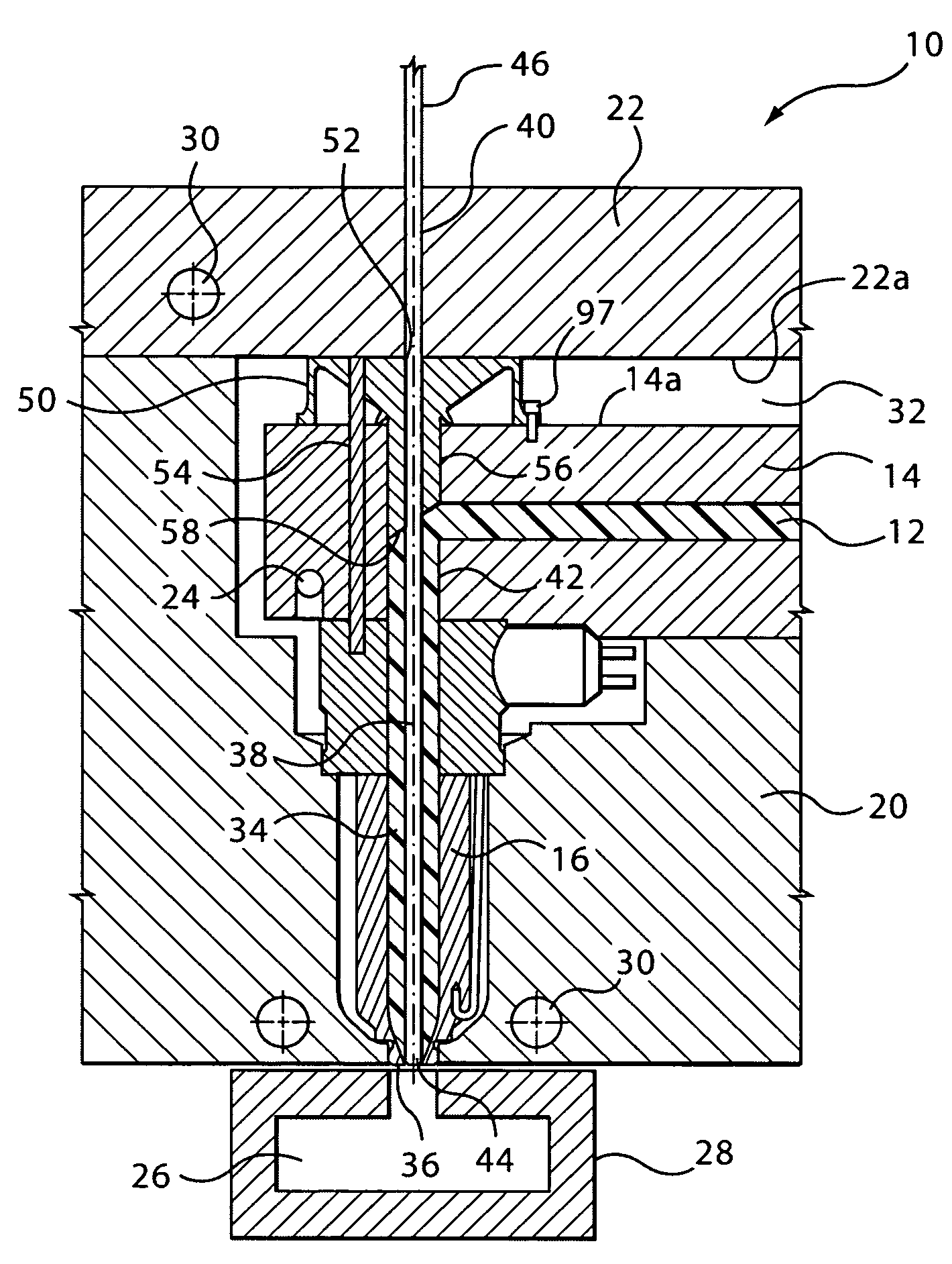 Injection molding valve pin bushing