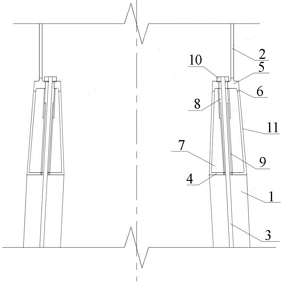 Transfer ring beam for concrete cylinder and steel cylinder combined tower and construction method thereof