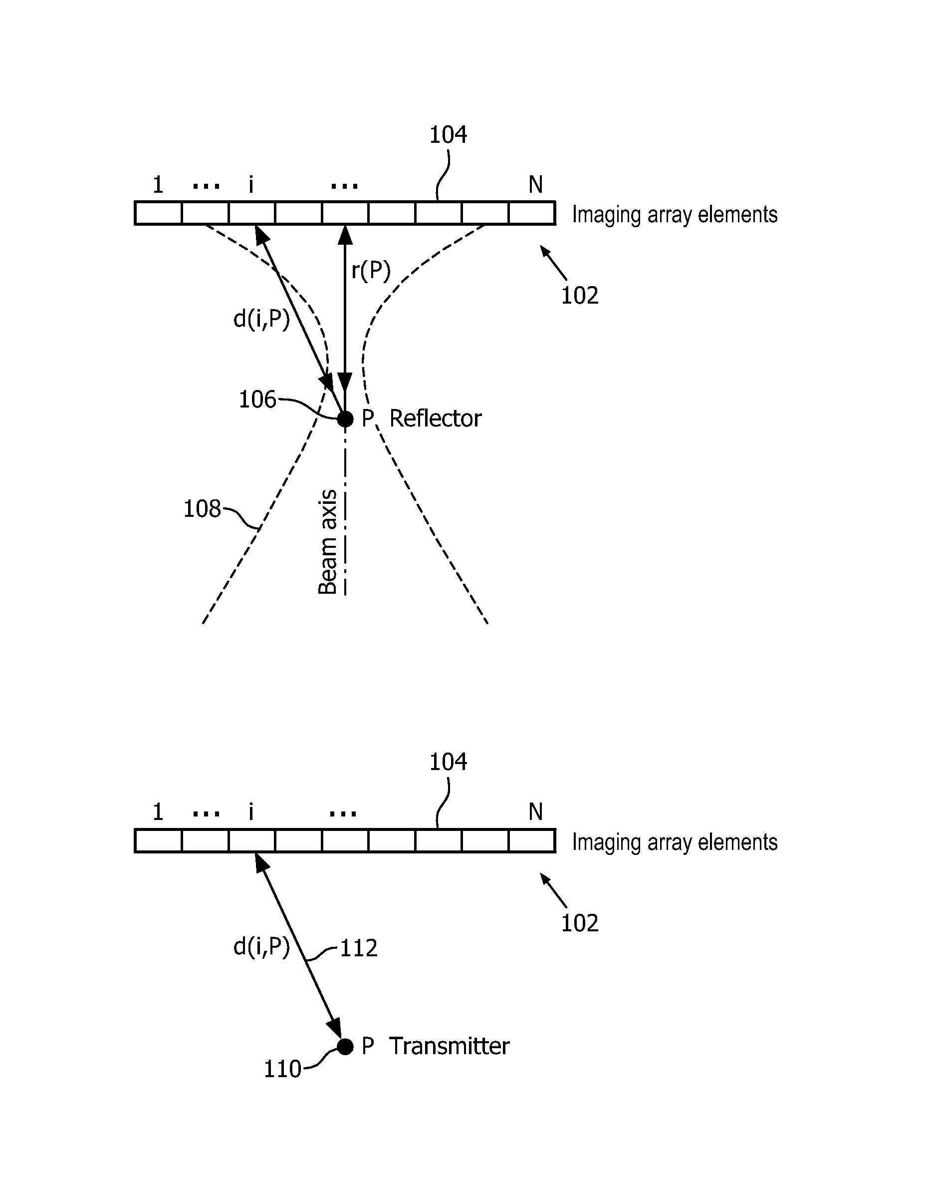 Ultrasonic tracking of ultrasound transducer(s) aboard an interventional tool