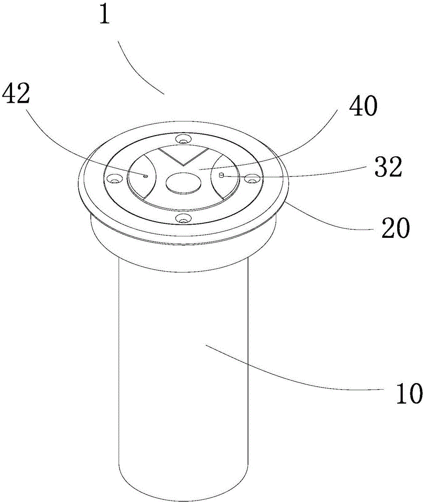 Ground pile type water level monitoring device