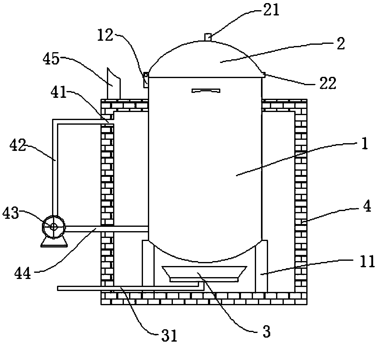 Straw carbonization system