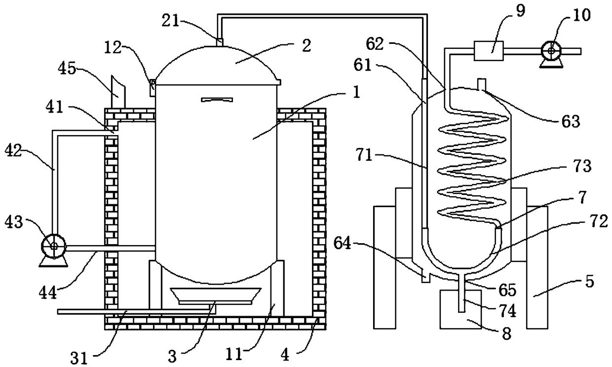 Straw carbonization system