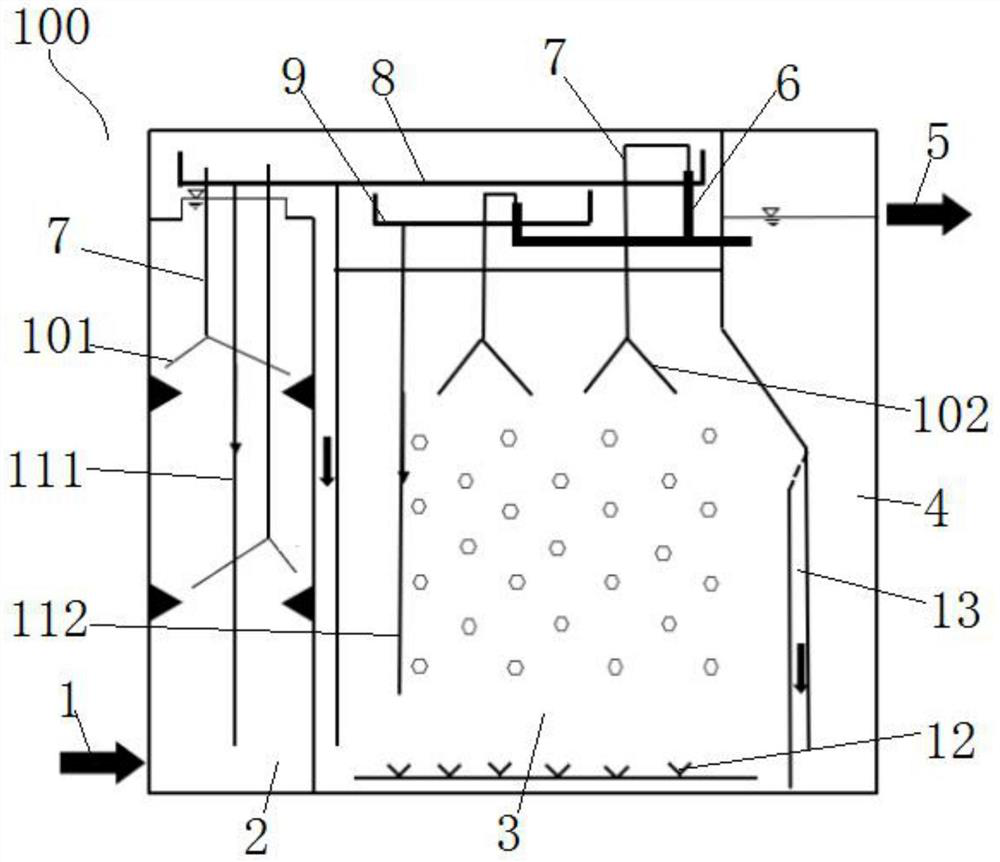 Biological carbon and nitrogen removal integrated reactor for treating organic nitrogen wastewater