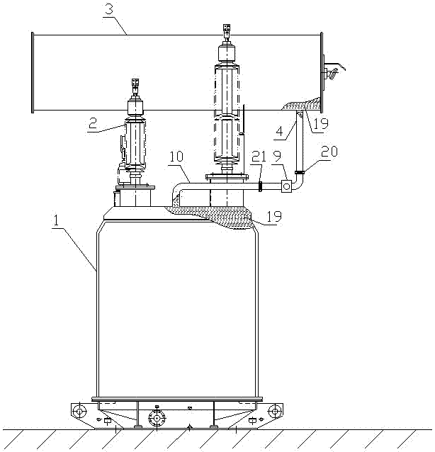 Main transformer gas relay online inspection device and method