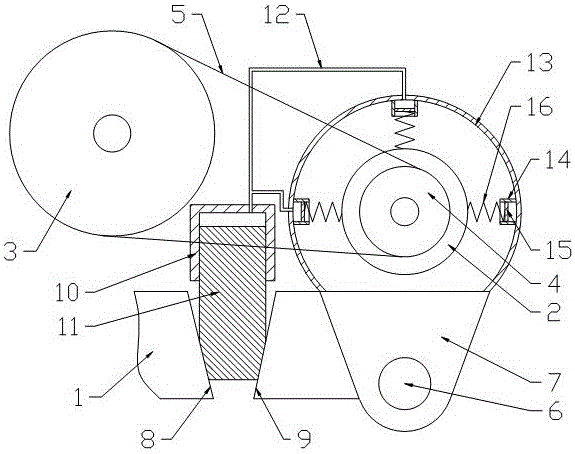 Automatic tensioning device for electric generator