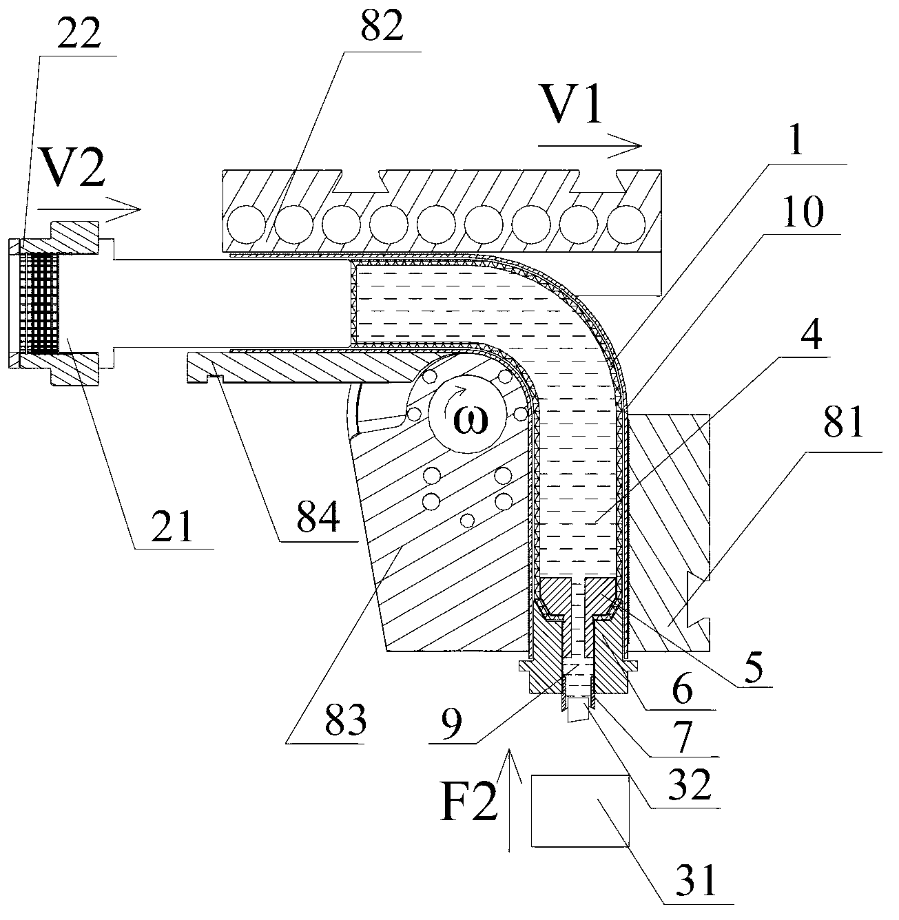 Tubular product bending internal pressing supporting device and tubular product bending method