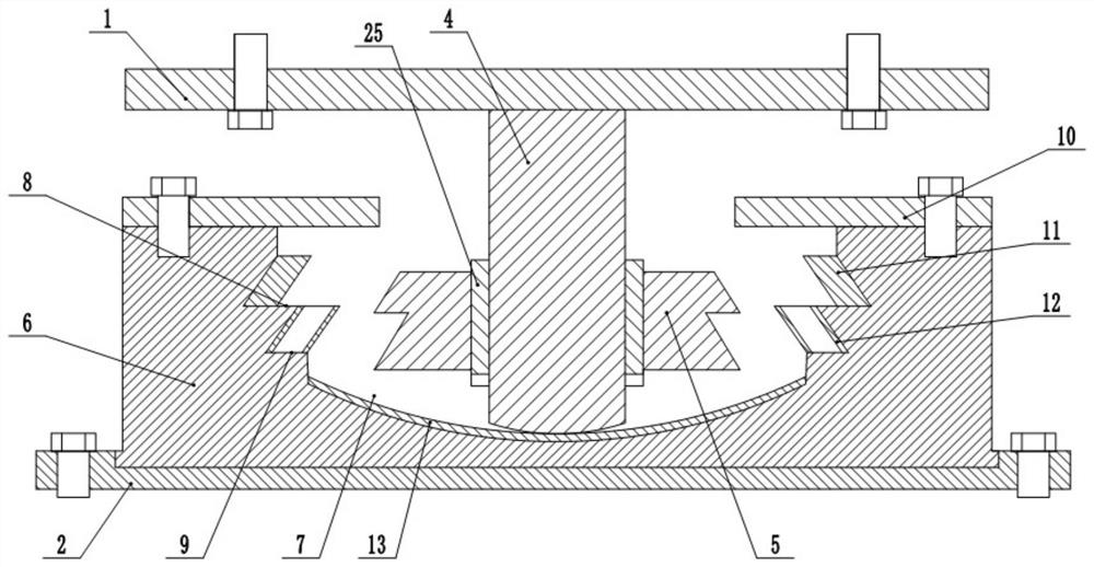 Multi-stage shock insulation friction pendulum support with anti-pulling function