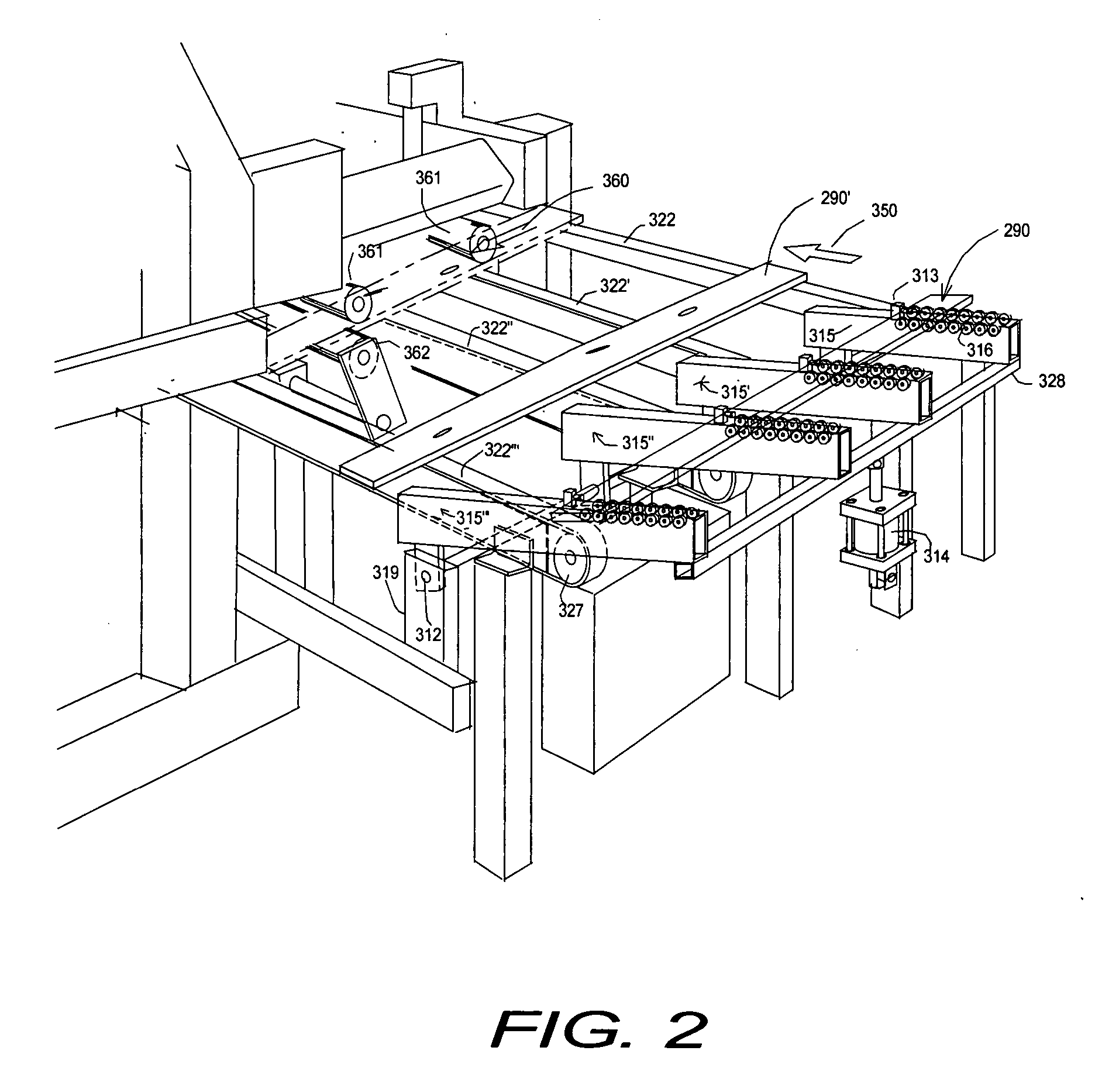 Saw infeed system