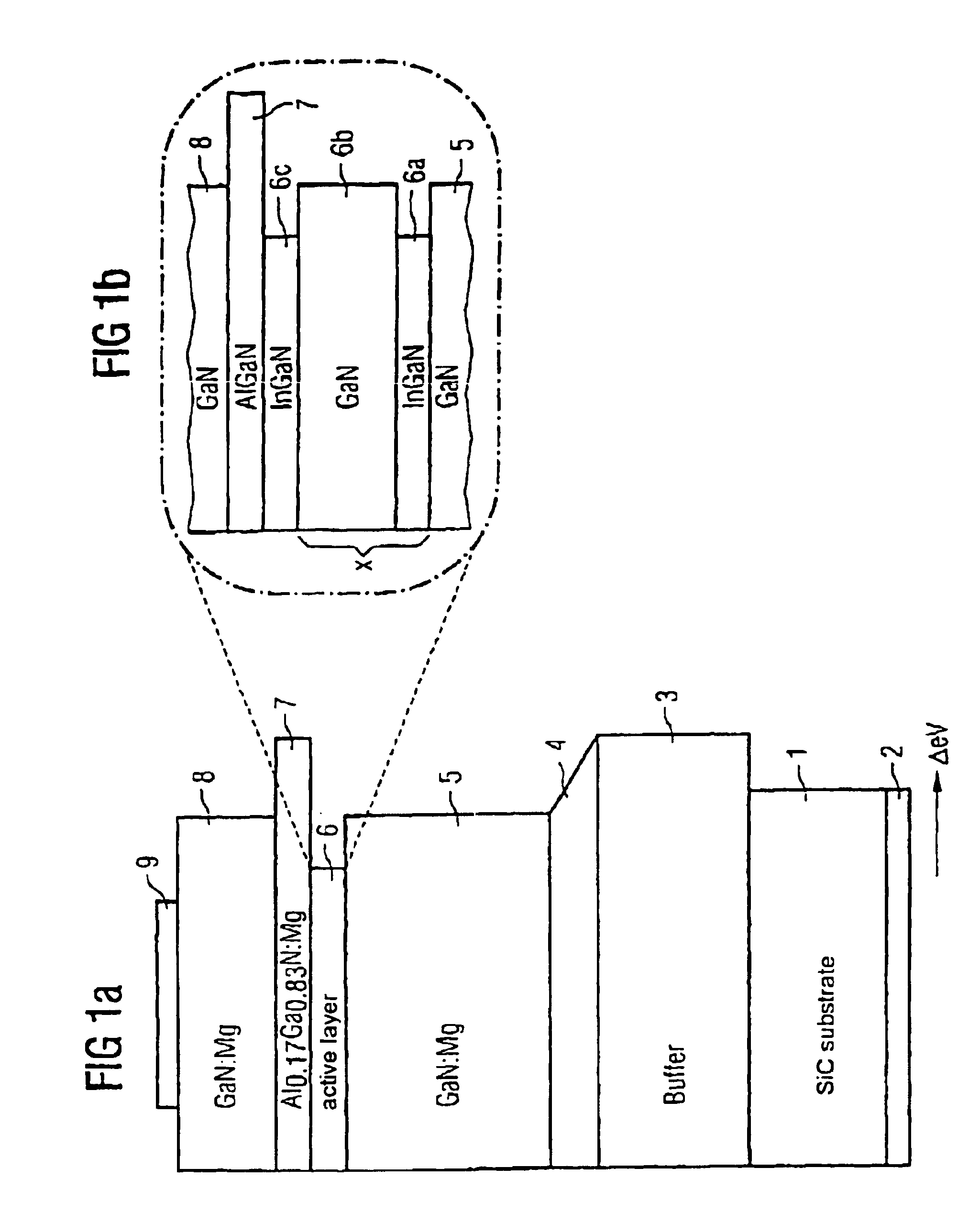 Optical semiconductor device comprising a multiple quantum well structure