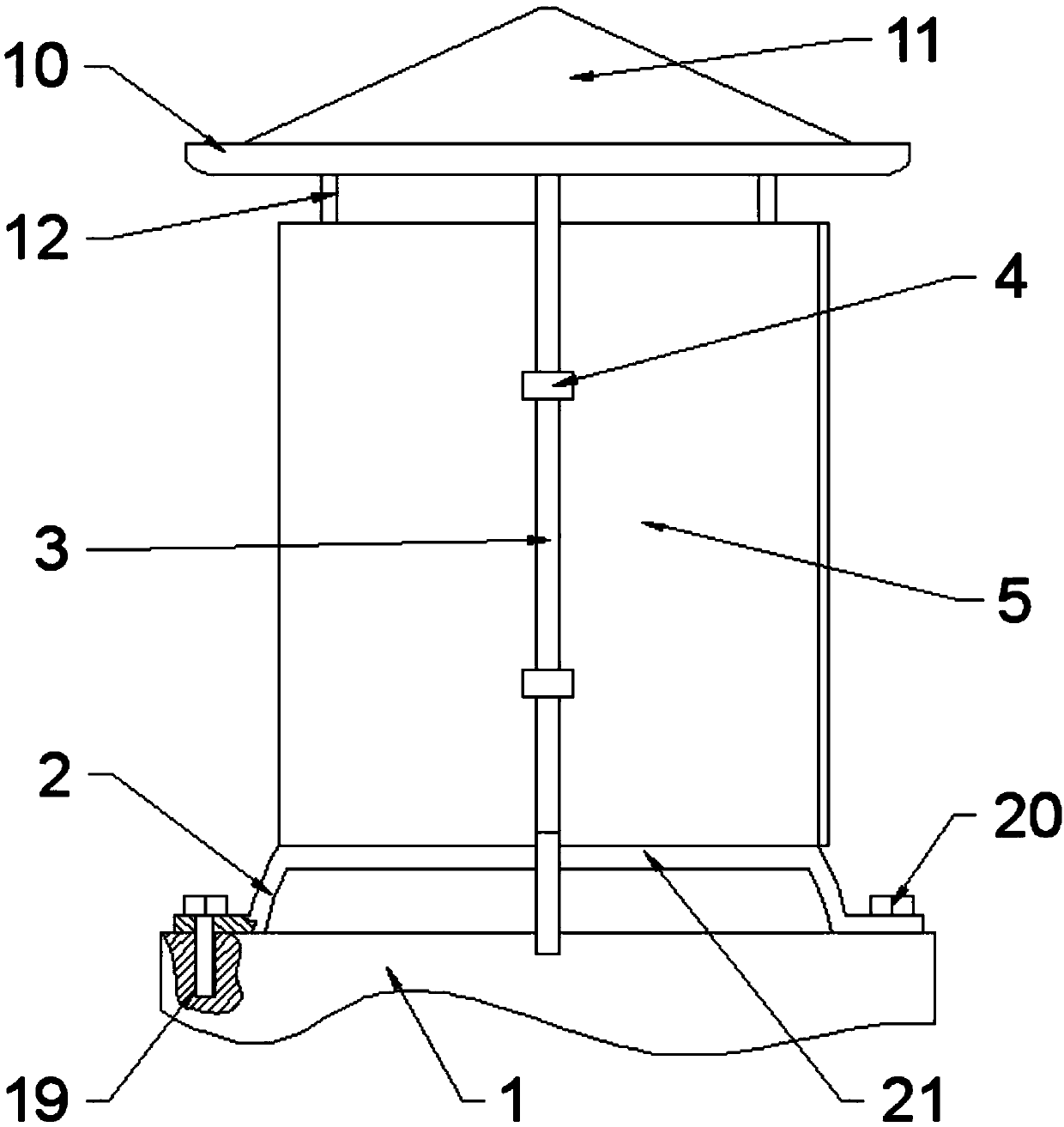 Novel waterproof electric power cabinet