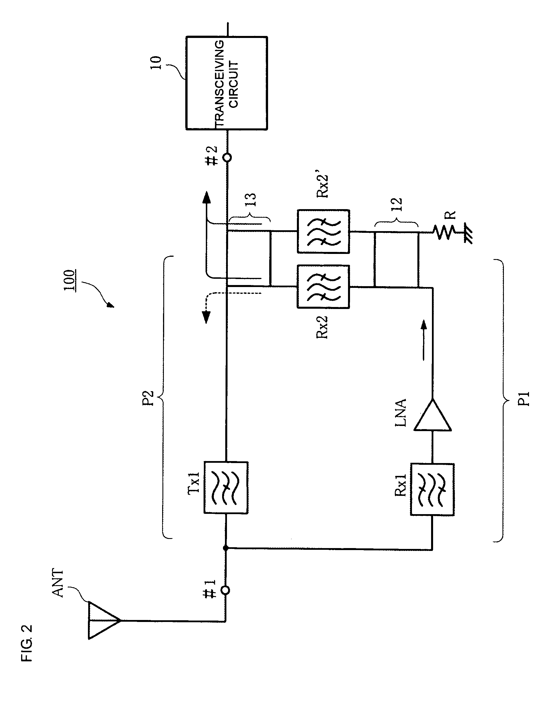 Transmitting/receiving filter device and communication device