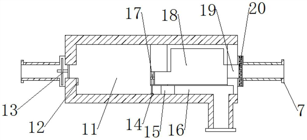 Sewage treatment device capable of discharging sludge