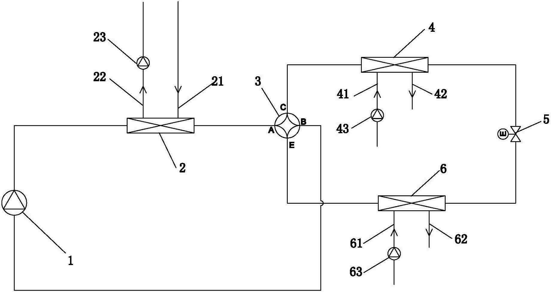 Air conditioning system capable of partial heat recovering and total heat recovering