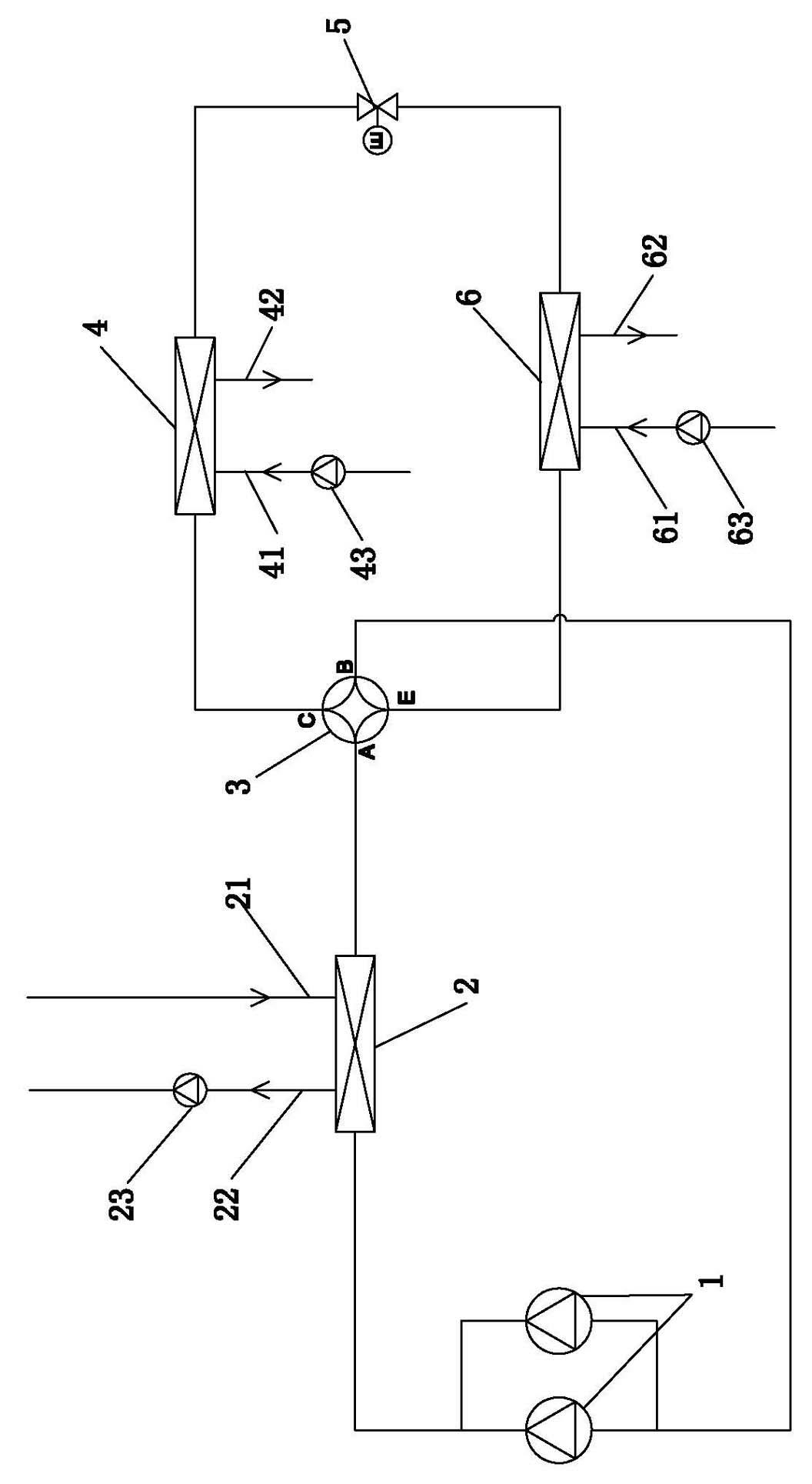 Air conditioning system capable of partial heat recovering and total heat recovering