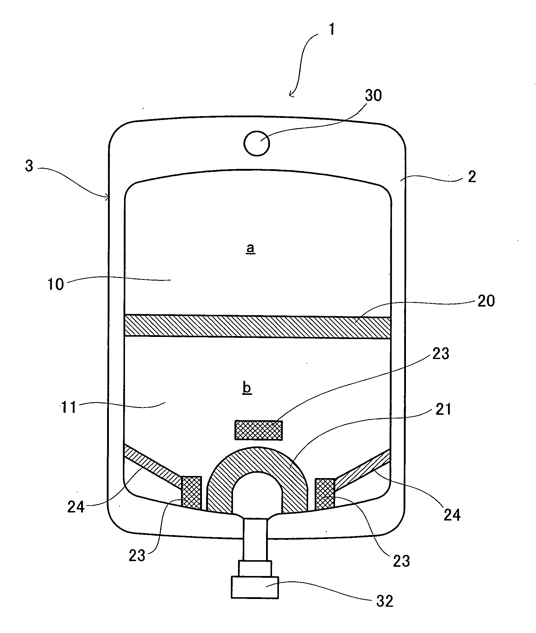 Medical multi-chamber container