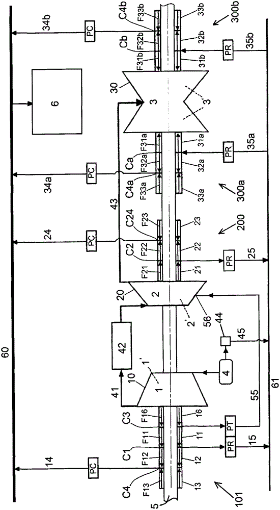 Installations including steam turbine modules for optimized efficiency