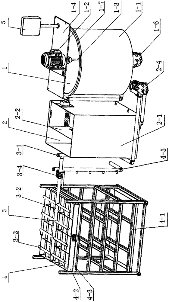 Cream-fat separation and cheese forming all-in-one machine based on traditional technology