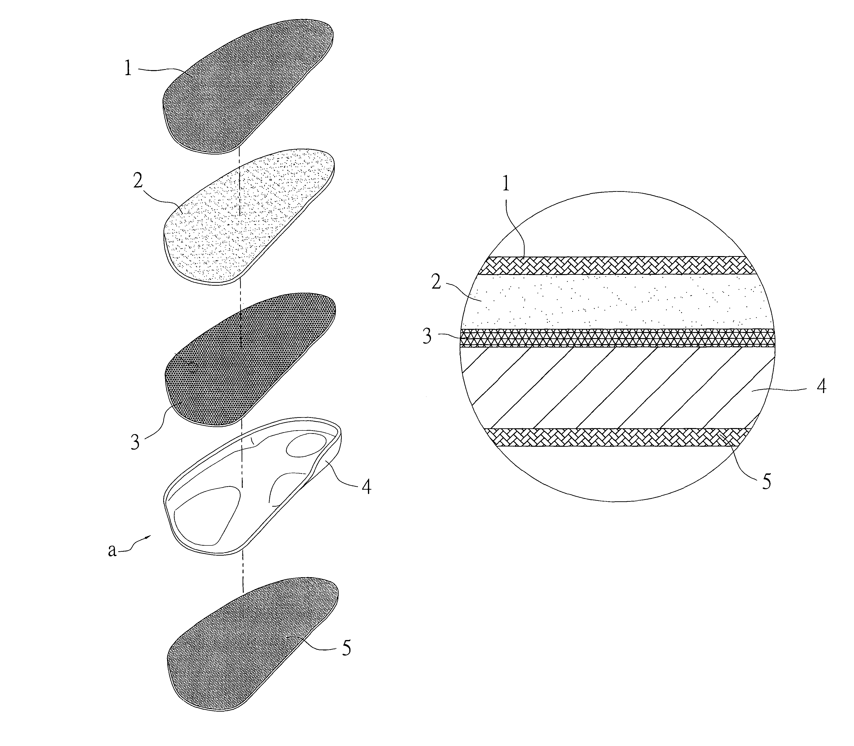 Biomechanics medical corrective shoe pad with far infrared ray energy fibers