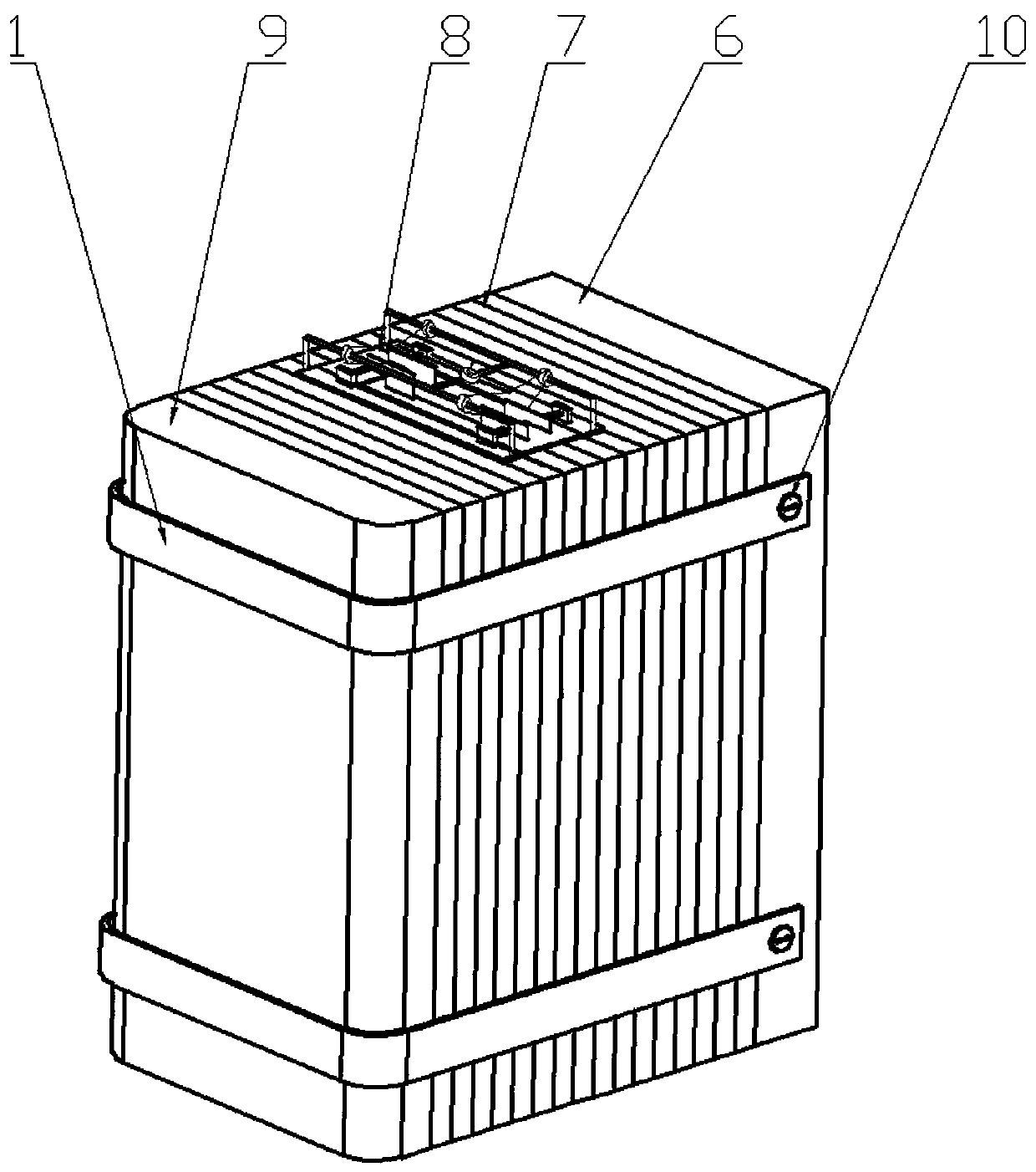 Fuel cell stack bandage type pressing assembly structure and design method thereof