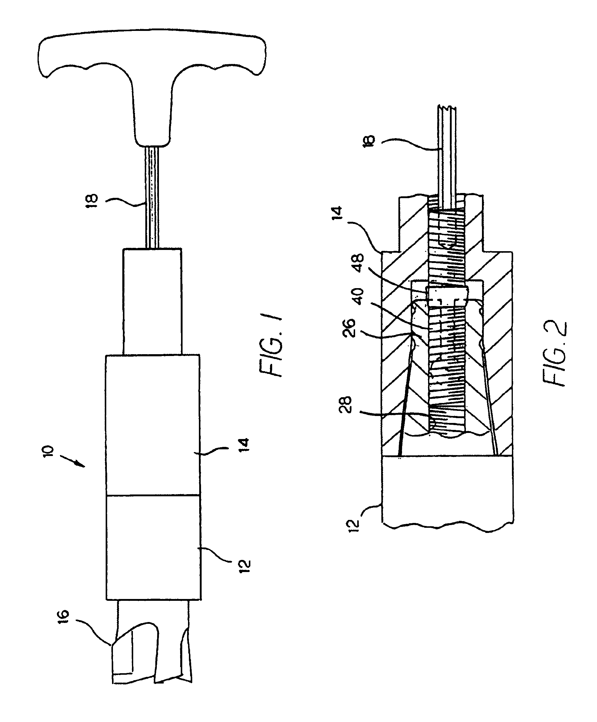 Milling tool holder with differential screw