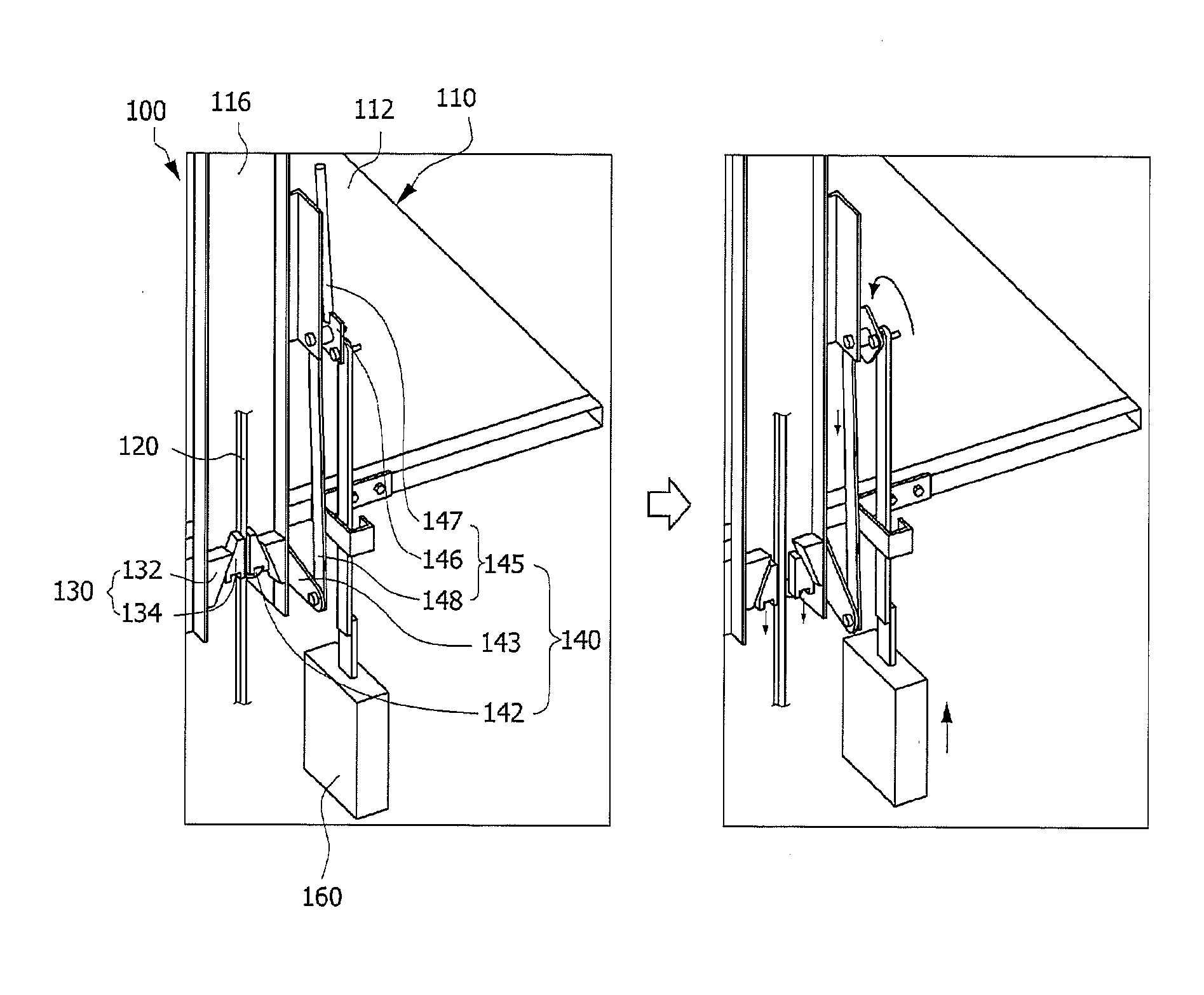 Emergency stop device with attached hand brake system