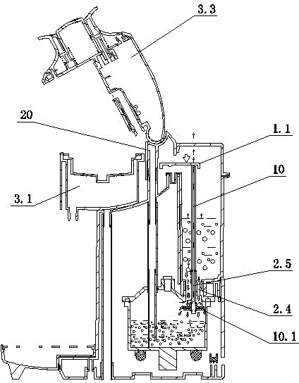 Water heating pressure cooker