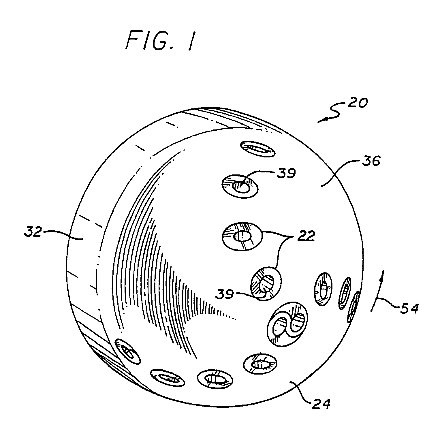 Connector for domed cutting tool