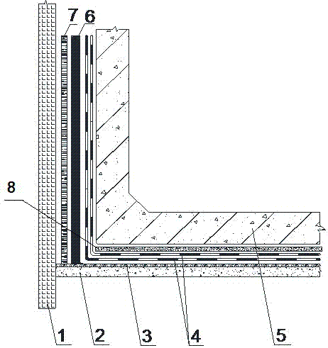 Underground engineering waterproof structure and construction method thereof