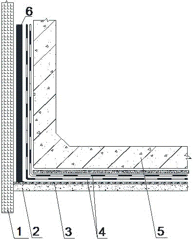 Underground engineering waterproof structure and construction method thereof