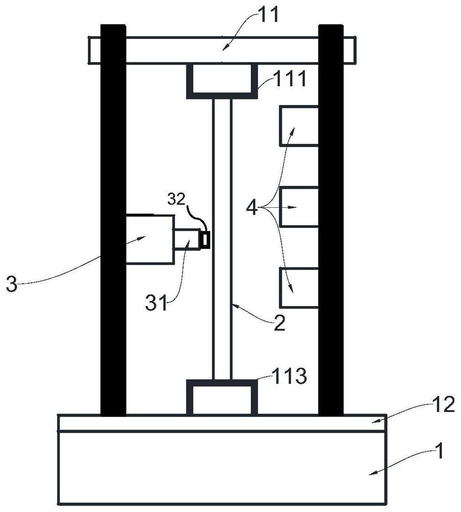 Oil pumping polish rod fatigue performance experiment platform under stretching and bending superposition deformation working condition