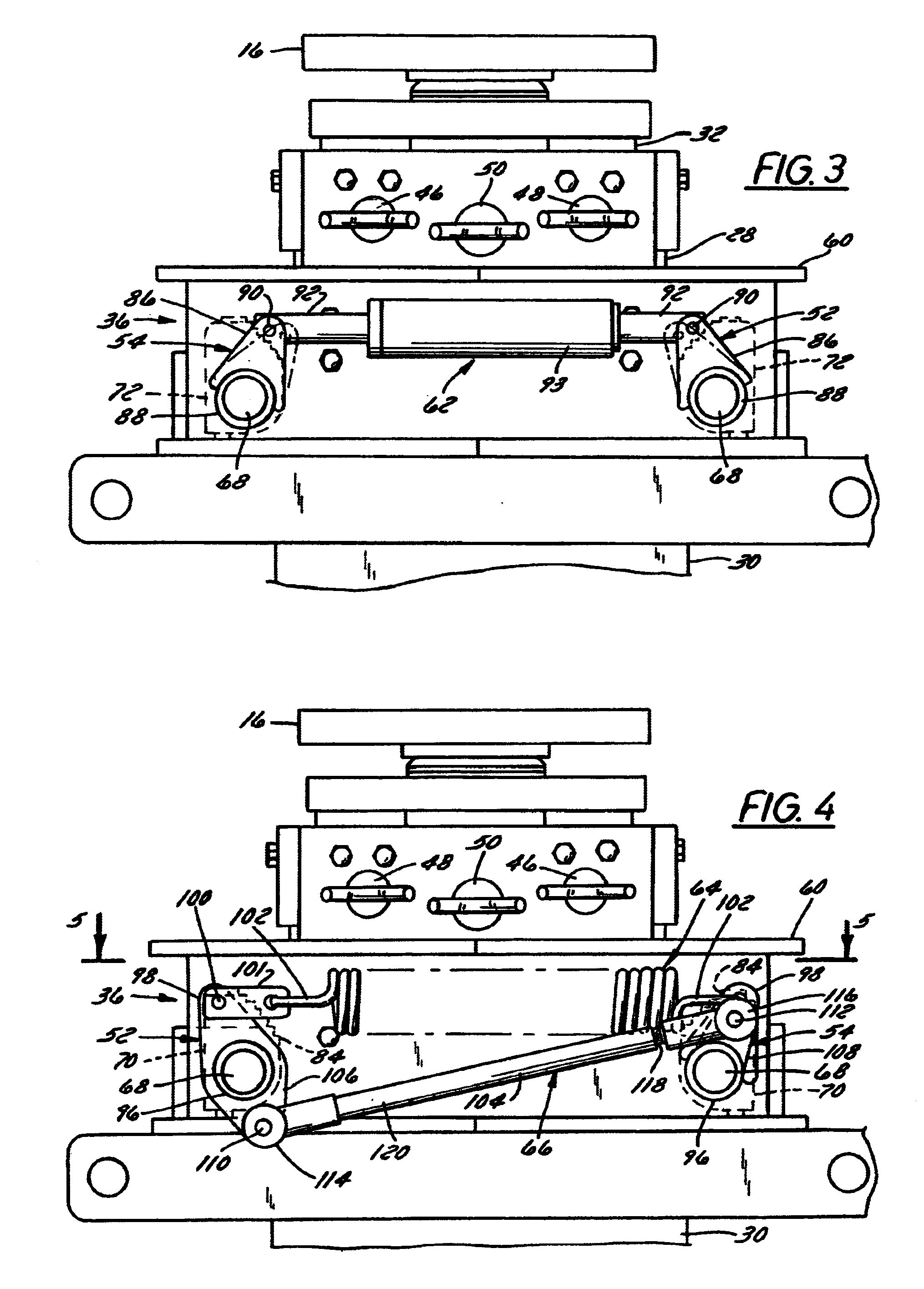 Extendible boom with locking mechanism having equalizer arrangement