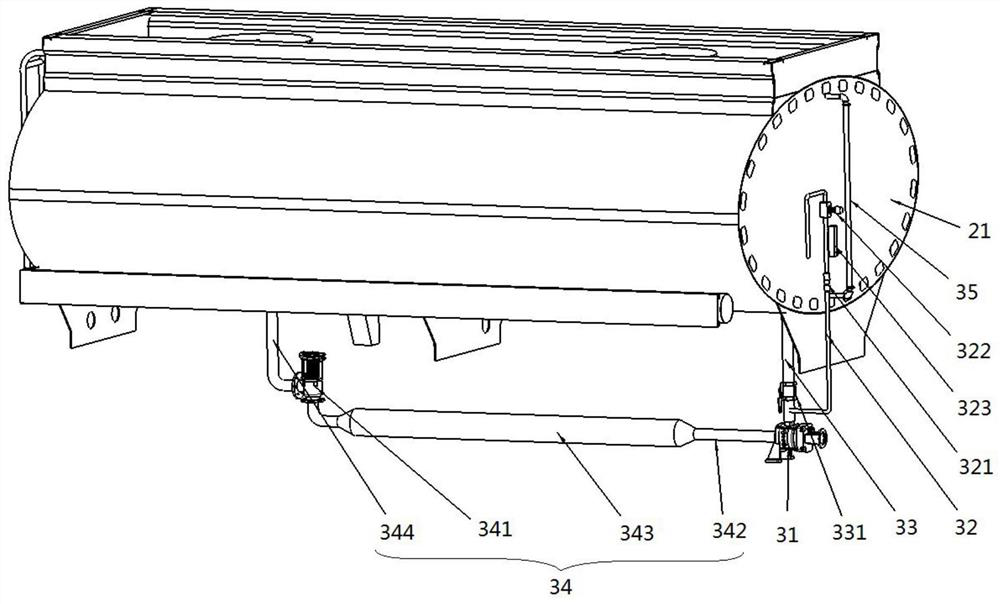 Mobile environmental sanitation dissolved air washing and sprinkling vehicle and control method thereof